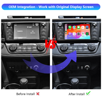 Módulo Decodificador de Interfaz Inalámbrica Apple CarPlay y Android Auto para Toyota RAV4 2014-2018, Actualización de Pantalla Original