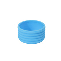 Anneaux de poignée antidérapants en silicone pour raquettes de pickleball, directement de l'usine, côtelés, colorés, haute élasticité, enveloppements de poignée ronds/plats