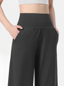 Nouveau pantalon de sport en nylon et élasthanne, extensible dans quatre directions, écologique, respirant, taille mi-haute, élastique, séchage rapide, imprimé, idéal pour l'été et les loisirs - Product Image 5