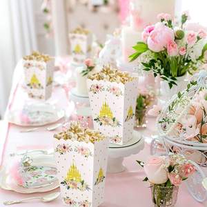 Boîtes à pop-corn Castle Princess avec boîte à bonbons au design gaufré pour <span class=keywords><strong>d</strong></span>écorations de fête Goodies Treat Popcorn Boxes - Product Image 6