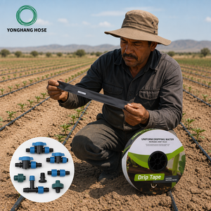 Système d'irrigation <span class=keywords><strong>goutte</strong></span> <span class=keywords><strong>à</strong></span> <span class=keywords><strong>goutte</strong></span> Yonghang pour 1 hectare, ruban PE enroulable avec goutteurs, diamètre <span class=keywords><strong>16</strong></span> mm, débit 2-3 L/H - Product Image 1
