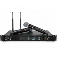 Système de microphone sans fil double canal fiable pour sonorisation en direct ANX4 KSM9 BETA58 UHF, micros portatifs et cravate sans fil pour spectacles sur scène