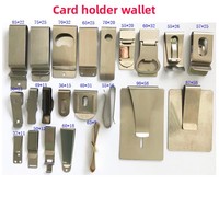 Pince à billets en acier inoxydable, finition brossée, forme géométrique, tendance