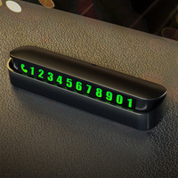 Plaque d'immatriculation temporaire personnalisée avec logo de voiture, cadeau, alliage, plaque d'immatriculation temporaire avec numéro de téléphone lumineux caché