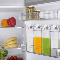Bouteille d'eau sport transparente 500 ml en plastique PS, écologique et minimaliste, avec couvercle, emballage en boîte blanche – Offre Spéciale