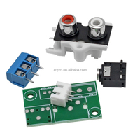 Adaptateur de câblage DIY pour amplificateur de haut-parleur : Prise jack 3,5 mm RCA Lotus vers bornier XH2.54-3P