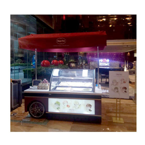 Commercial <b>Pans</b> Straight Glass Ice Cart Showcase Freezer Display FRICC-2412B Freezer Display for Ice FRICC-2412B FRICC-241 - Product Image 3