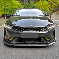 Lame de pare-chocs compatible avec Kia K5 2021-2025, Spoiler avant, Diffuseur, Kit carrosserie, Fibre de carbone peinte