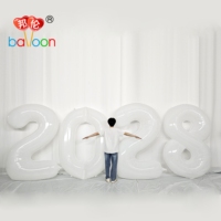 Ballon géant en nylon hélium 2028 de 78 pouces (2m) en PA, personnalisé pour le Nouvel An, les fêtes, la maison, les anniversaires et les mariages - Nouveauté 2027