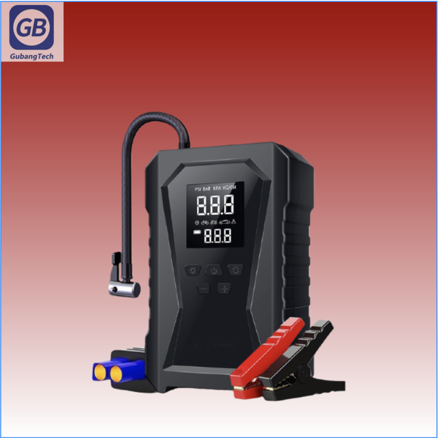 Portable Power Bank 12V Lithium Battery Charger Emergency Car Jump Starter Tire Inflator Emergency Flashlight 1200A