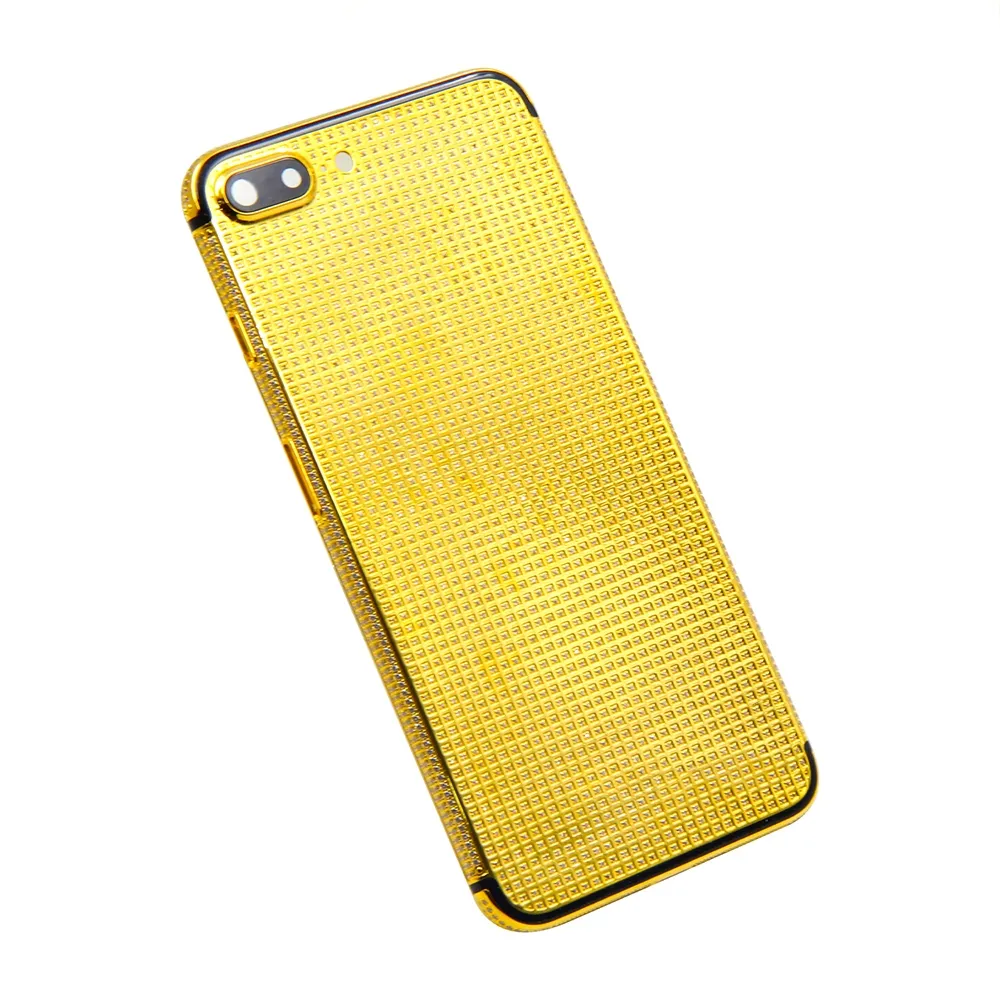 Dành Cho Vỏ Mạ Vàng iPhone 7 Plus 24K Với Vỏ Thay Thế Kim Cương Đầy Đủ Cho Vỏ Điện Thoại Di Động Với Pha Lê Sang Trọng Độc Đáo