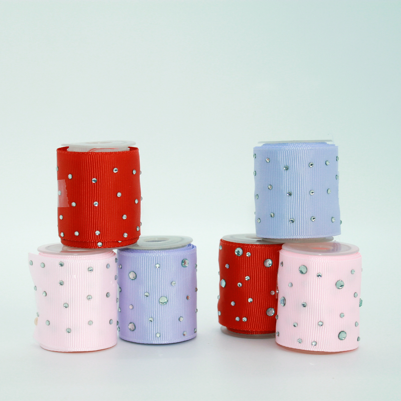 Plain Color Diamond Grosgrain Ribbon 1.5 Inch 5 Yards Width Length Custom Ribbon DIY Craft Accessory Ribbons
