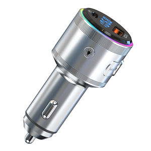 Chargeur de voiture portable PD fonction de charge rapide <span class=keywords><strong>transmetteur</strong></span> FM pour lecteur MP3 <span class=keywords><strong>Bluetooth</strong></span> Port USB en métal APE allume-cigare - Product Image 5