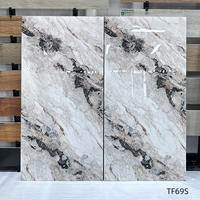 Carreaux de Luxe Effet Marbre 60x120 Glacés Polis en Porcelaine pour Mur et Sol Salle de Bain Salon
