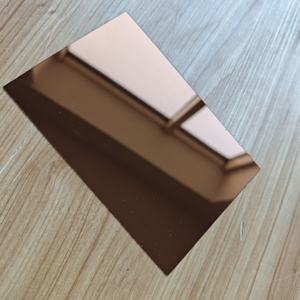 Зеркало из бронзированного акрила с возможностью индивидуального размера и резки, современный дизайн для ванной комнаты и архитектурного применения - Product Image 3