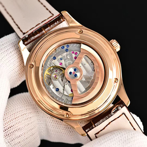 Reloj de pulsera para caballero, edición limitada opulenta, de excelente calidad, con calendario lunar celestial, caja ultrafina en oro rosa y correa de cuero. - Product Image 2