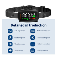 Neues GPS Drahtloses Hundezaun-System 1999m Einstellbarer Radius Vibration Schock IPX7 Wasserdichtes Intelligentes Haustier-Begrenzungshalsband