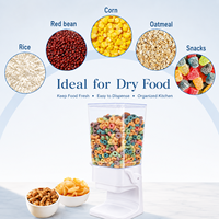 Distributeur de céréales en PET transparent de qualité alimentaire et écologique, boîte de rangement pour céréales, bonbons, noix, pour les magasins