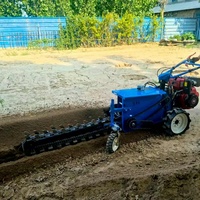 Trancheuse automotrice portative, largeur 10-35 cm, profondeur 50 cm-1 m, pour canalisations/câbles