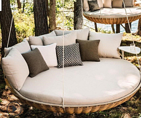 Chaise suspendue d'extérieur, balançoires <span class=keywords><strong>de</strong></span> patio, <span class=keywords><strong>lit</strong></span> <span class=keywords><strong>suspendu</strong></span> en rotin en forme d'œuf, balançoire <span class=keywords><strong>de</strong></span> jour, <span class=keywords><strong>lit</strong></span> <span class=keywords><strong>de</strong></span> <span class=keywords><strong>soleil</strong></span> - Product Image 4