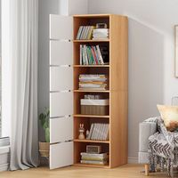 Commode moderne en bois blanc avec poignées rondes - Grande capacité, gain de place, meuble de rangement pour chambre et salon