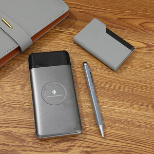 豪华促销商务定制皮革笔记本带盒和钢笔企业礼品套装批发办公室 - Product Image 5