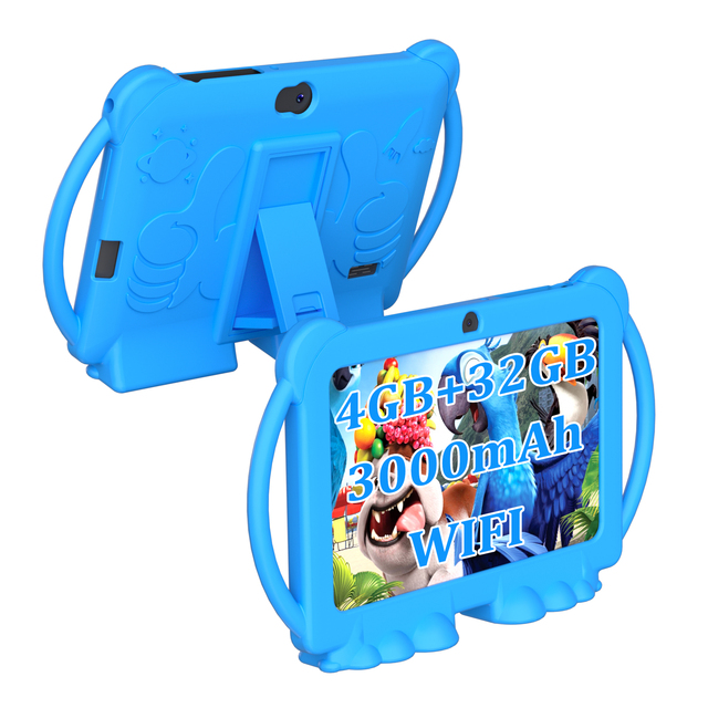 Wholesale 7 Inch Kids Tablet with 2.0+5.0MP Camera CPU SC7731E 4GB RAM 32GB HDD 3000MAH Battery Android 12.0 WiFi-New
