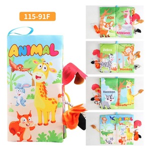 <span class=keywords><strong>Libro</strong></span> de imágenes de tela para bebé 2025 XR con bosque oceánico y libros de tela de cola de animales juguete educativo de aprendizaje - Product Image 6