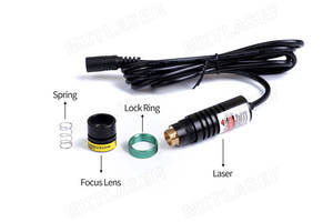 Module de diodes Laser vert croisé 10mW/30mW/50mW/80mW, lentille en verre 520nm (Module Laser + adaptateur + support) - Product Image 2
