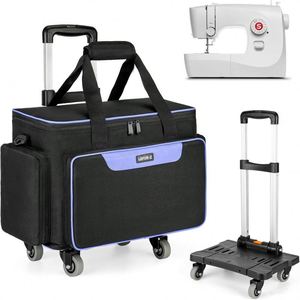 Free Sample Large Capacity Durable Waterproof Portable Sewing Machine Case <b>Wheels</b> Rolling Sewing Machine <b>Bag</b> - Product Image 2