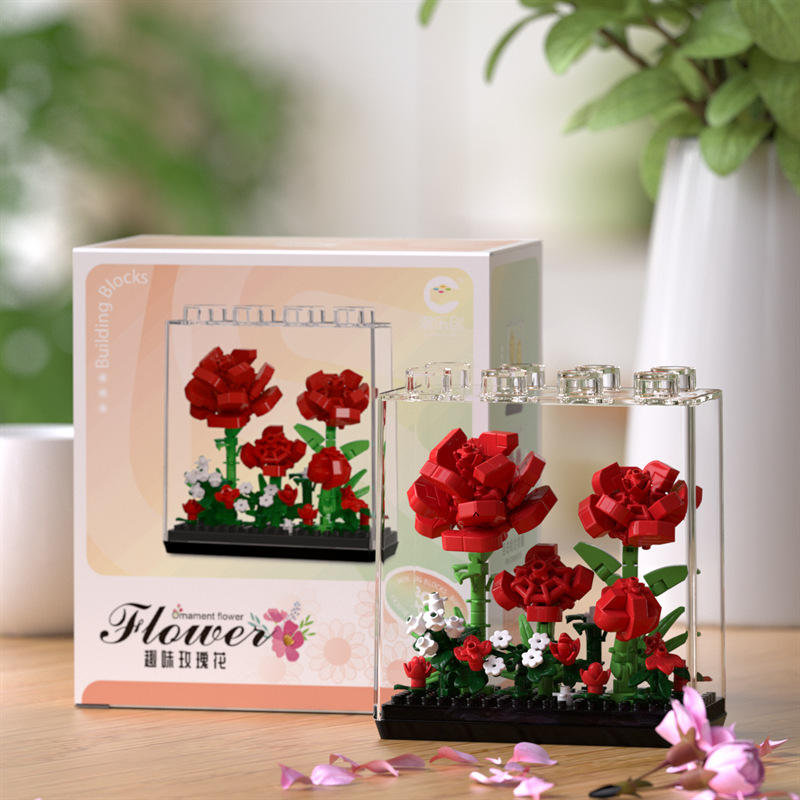 Qimeng-กล่องดอกไม้กุหลาบ308ชิ้น