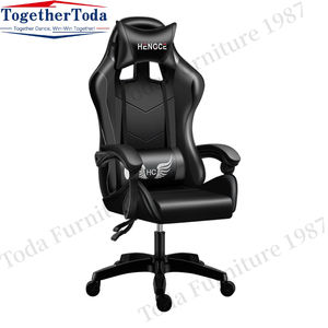 Chaise ajustable pour bureau d'hôtel, ordinateur en nylon, repose-pieds en cuir, fauteuil de course, fauteuil de jeu avec lumière bon marché - Product Image 3