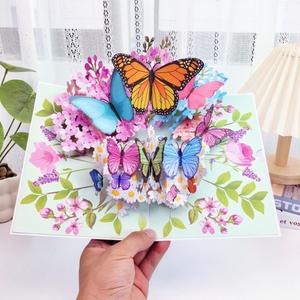 Tarjeta de felicitación para el Día del Maestro, tarjeta estéreo 3D con diseño de mariposa de fantasía, festival de Tanabata, cumpleaños, bendición, Acción de Gracias, regalo creativo - Product Image 3