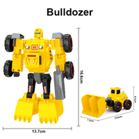 TOMMABO 5 en 1 coche de transformación Robot de juguete vehículo de ingeniería Robot transformador DIY deformación vehículo de construcción