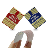Cartes à jouer étanches en plastique PVC 100% pour adultes, logo personnalisé, impression standard, jeux occasionnels, cartes de poker