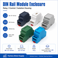 Boîtier de raccordement électronique en plastique IP54 pour rail DIN, 83*37*59mm, avec bornier, finition brillante, LK-DR60a