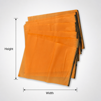 Sac à fermeture éclair en plastique givré orange avec logo personnalisé imprimé, pochette d'emballage pour vêtements, sous-vêtements, cadeaux