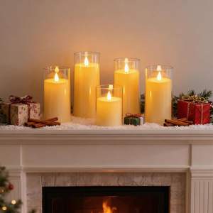 LED Flameless Candle <b>Lamp</b> Battery Powered Plastic Eco-Friendly <b>Cordless</b> for Wedding Diwali Christmas Decor - Product Image 3