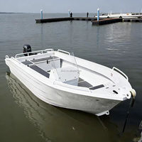 Barco de Pesca de Agua Salada, de Aluminio, para Alta Mar, 4.88m, Sin Cabina, Barco de Pesca de Aluminio