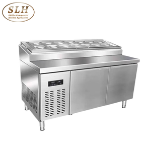 Thương mại bánh pizza falafel truy cập hiển thị tủ đông tủ lạnh thủy tinh hàng đầu chuẩn bị bảng thương mại Thiết bị làm lạnh - Product Image 3