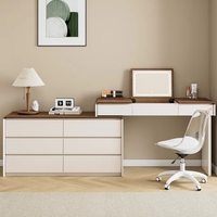 Nouveau modèle 2026 – Coiffeuse compacte en bois massif de style italien avec miroir durable pour chambre et hôtel