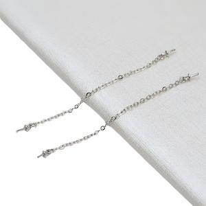 5 Chaînes de Connexion Semi-finies en Argent S925 Polyvalentes, Accessoires de Mode DIY pour Colliers, Composants de Bijoux - Product Image 5