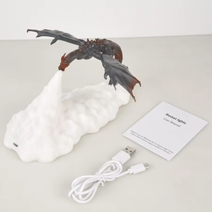 Lámpara LED Decorativa 3D con Diseño de Fuego y Hielo, Recargable, Ideal para el Hogar y Escritorio, el Mejor Regalo para Niños y Familiares, Venta al por Mayor - Product Image 4