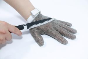 Résistant aux coupures S - XL Fil d'acier inoxydable <span class=keywords><strong>Maille</strong></span> métallique Anneau <span class=keywords><strong>Maille</strong></span> <span class=keywords><strong>Gant</strong></span> Boucher Protection Gants <span class=keywords><strong>de</strong></span> sécurité - Product Image 2