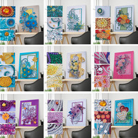 5D diamant peinture Kits forme spéciale diamant mosaïque abstraite fleur Art broderie bricolage cadeau peinture murale décor à la maison