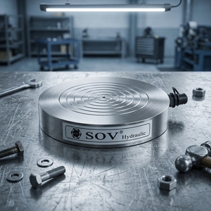 Cilindro Hidráulico de Acero Mini Ultrafino de 5-200T y 150MPa, con Carrera de 10MM y Capacidad de 50T, para Espacios Limitados, Modelo STC-05010 - Product Image 2