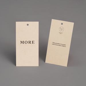 Logotipo personalizado ropa de lujo ropa colgante tarjeta <span class=keywords><strong>Jeans</strong></span> y ropa papel colgar ropa etiquetas - Product Image 3
