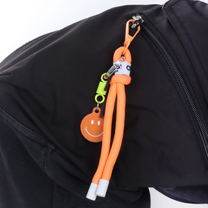 Handmade màu bện dây Keychain Mặt dây chuyền xe Keychain Ba lô DIY điện thoại di động Trường hợp dây thời trang dây - Product Image 4