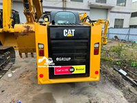 Chargeuse sur pneus Caterpillar 246D d'occasion avec cabine climatisée, faible nombre d'heures, pour travaux de construction