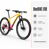 Bicicleta de Montaña de Fibra de Carbono con Transmisión de 12 Velocidades, Frenos Hidráulicos, Pintura Degradada de 29 Pulgadas